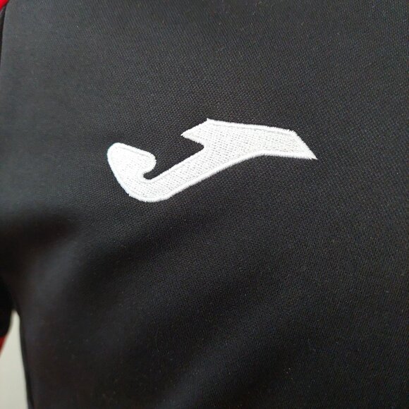 Joma FC Tigers Vancouver Soccer 3/4 Zip Black and Red Pullover Men's Medium - Picture 4 of 12